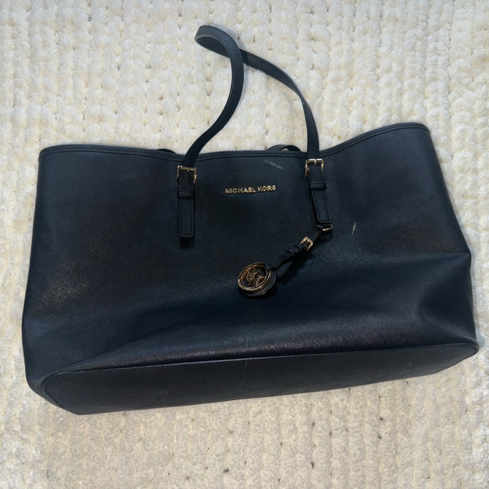 Michael Kors Black Jet Set Tote Bag